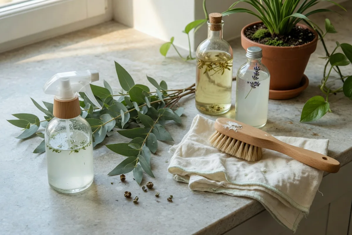 Milder products on a counter